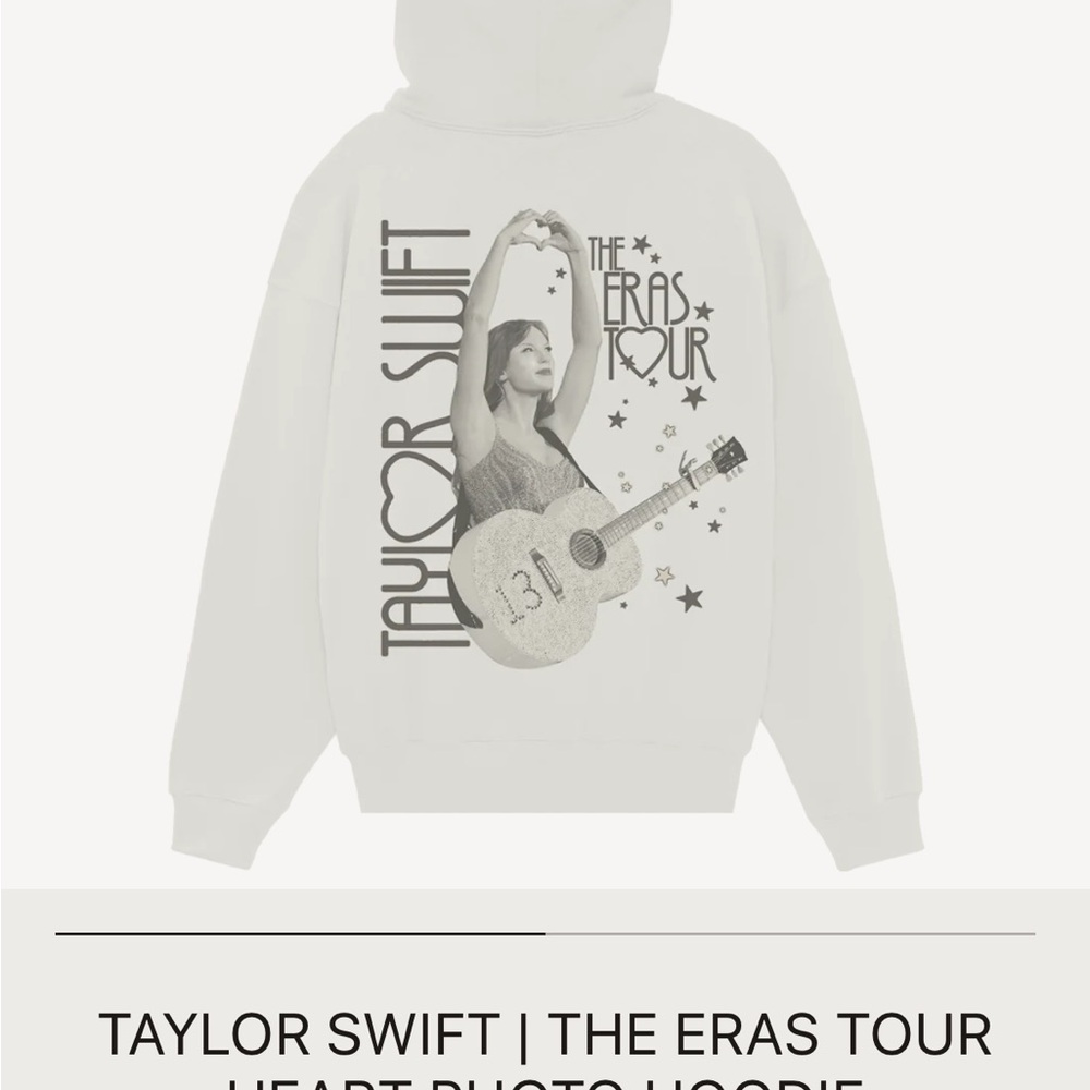 Taylor Swift Black and White Oversized Graphic Sweatshirt